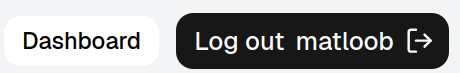 The Dashboard button in the top bar, next to Log out